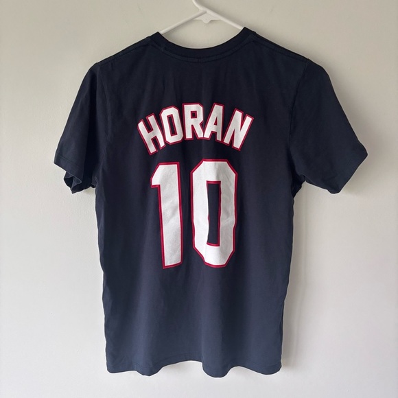 Lindsay Horan #10 USA Women’s Olympic Soccer Team Jersey Short Sleeve T Shirt - Picture 4 of 5